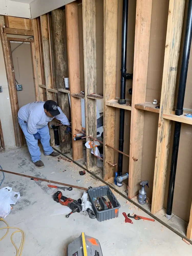 Commercial rough-in plumbing for Commercial Plumbing in Downtown Tahoe City
